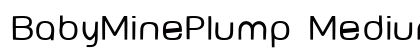 BabyMinePlump Medium Font Preview BabyMinePlump Medium Font Preview
