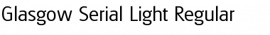 Download Glasgow-Serial-Light Font