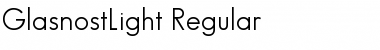 GlasnostLight Regular Font