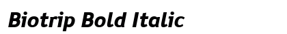 Biotrip Bold Italic Font Biotrip Bold Italic Font Preview