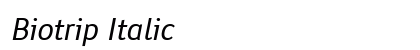 Biotrip Italic Font Biotrip Italic Font Preview
