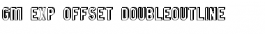 Download GM Exp Offset Doubleoutline Font