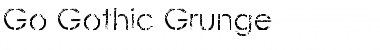 Go Gothic Grunge Regular Font