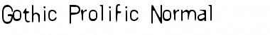 Download Gothic Prolific Font