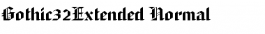 Gothic32Extended Normal Font