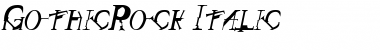 GothicRock Italic Font