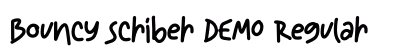 Bouncy Scriber DEMO Regular Font Bouncy Scriber DEMO Regular Font Preview