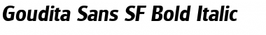 Goudita Sans SF Bold Italic Font