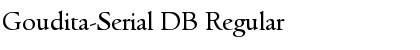 Goudita-Serial DB Regular Font