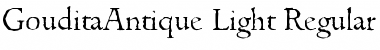 GouditaAntique-Light Regular Font