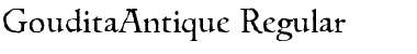 GouditaAntique Regular Font