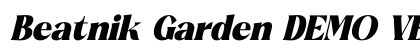 Beatnik Garden DEMO VERSION Italic Font Beatnik Garden DEMO VERSION Italic Font Preview