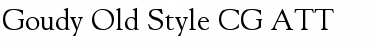 Goudy Old Style CG ATT Regular Font