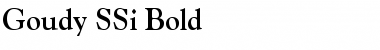 Goudy SSi Bold Font