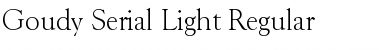 Goudy-Serial-Light Regular Font