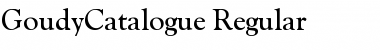 GoudyCatalogue Regular Font