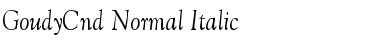 Download GoudyCnd-Normal-Italic Font