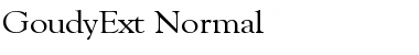 GoudyExt-Normal Regular Font