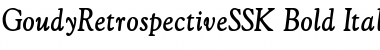 GoudyRetrospectiveSSK Bold Italic