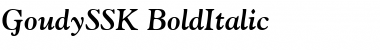 GoudySSK BoldItalic Font