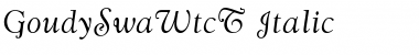 GoudySwaWtcT Italic Font