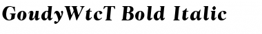 GoudyWtcT Bold Italic