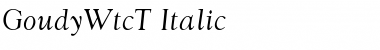 GoudyWtcT Italic