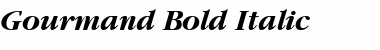 Gourmand Bold Italic Font