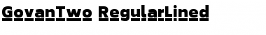 GovanTwo-RegularLined Regular Font