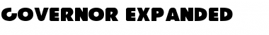 Governor Expanded Expanded Font