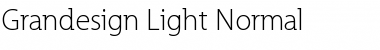 Grandesign Light Normal Font