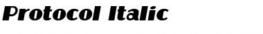 Protocol Italic Font