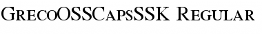 GrecoOSSCapsSSK Regular Font