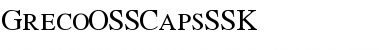 GrecoOSSCapsSSK Regular Font