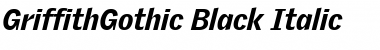 GriffithGothic Black Italic Font
