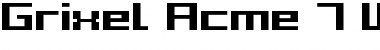 Grixel Acme 7 Wide Bold Regular Font