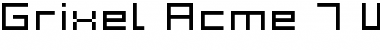 Grixel Acme 7 Wide Xtnd Regular Font