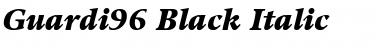 Guardi96-Black BlackItalic Font