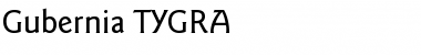 Gubernia TYGRA Regular Font