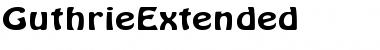 GuthrieExtended Regular Font