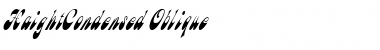HaightCondensed Oblique Font