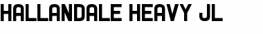 Hallandale Heavy JL Regular Font