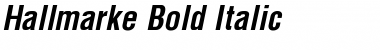 Hallmarke Bold Italic Font