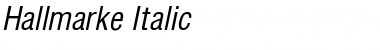 Hallmarke Italic Font