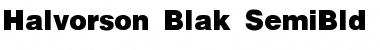 Download Halvorson-Blak-SemiBld Font