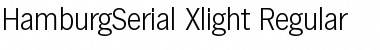 HamburgSerial-Xlight Regular Font