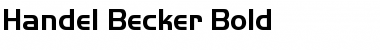 Handel Becker Bold Font