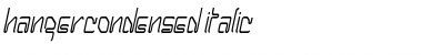 HangerCondensed Italic Font