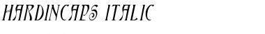 HardinCaps Italic Font