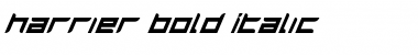 Harrier Bold Italic Bold Italic Font